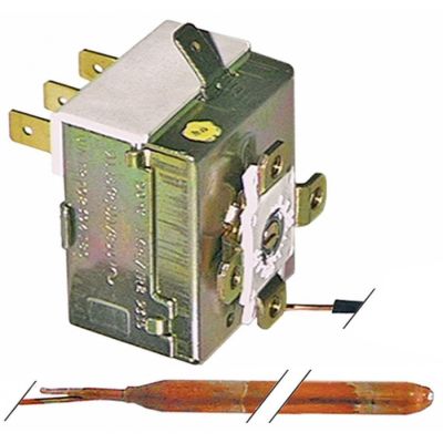 Termostat IMIT 541313, 30-90°C, contact in comutatie 1CO, 16A, bulb ø 6,5 x 95 mm, capilar 2 m - 390460