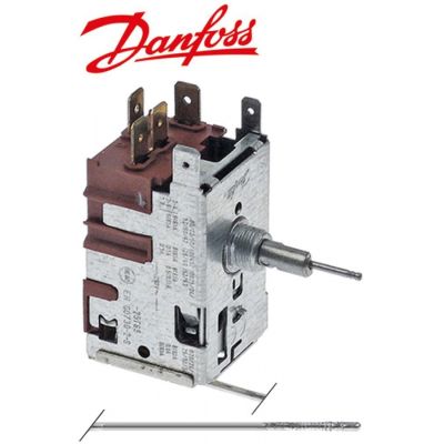 Termostat DANFOSS 077B7002, -21 la 0 °C, lungime tub capilar 1300 mm - 390553