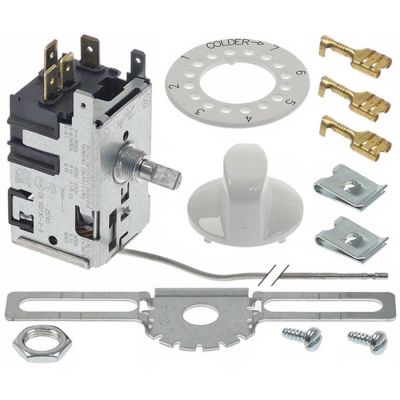 Termostat DANFOSS 077B7003, domeniu -27,5 la +3,5 °C, lungime tub capilar 1600 mm - 390554