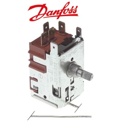 Termostat DANFOSS 077B7004, -11 la +3,5°C, lungime tub capilar 1500 mm - 390555