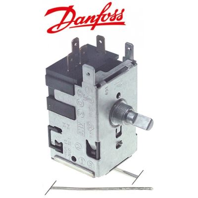 Termostat DANFOSS 077B7007, -35,5 la -10 °C, lungime tub capilar 2300 mm - 390558