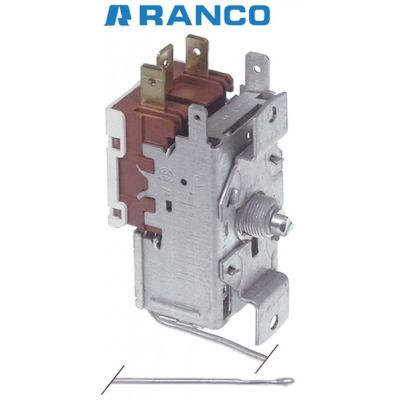 Termostat RANCO K22L1083, cu 3 contacte 6 A, 250 V, lungime capilar 2300 mm - 390589