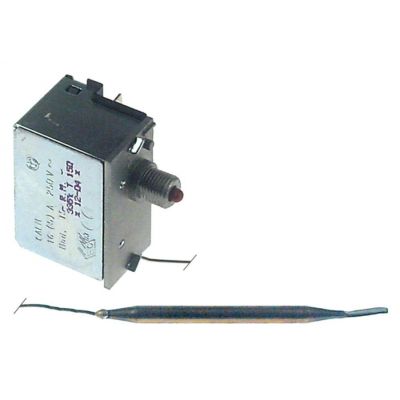 Termostat de siguranta 95°C, contact 16A, bulb ø 6x80 mm, lungime tub capilar 1550 mm - 390594