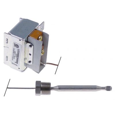 Termostat, 232°C, 1 contact, senzor ø 7,93 mm, lungime senzor 77 mm - 390639