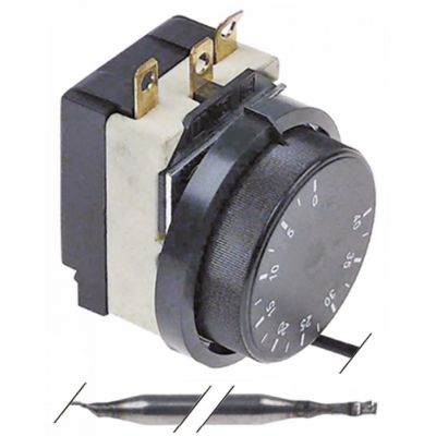 Termostat cu buton 0 +40 °C, bulb ø 6 x 110 mm, capilar 1500 mm - 390673