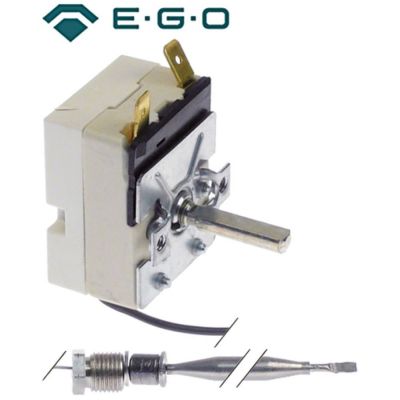 Termostat 195°C, contact 1 NO, bulb ø 6x95 mm, capilar 1668 mm - 390789