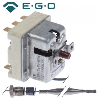 safety thermostat 245 °C, 3-pole, probe ø 6 mm, probe length 78 mm, capillary pipe length 1500 mm - 390813