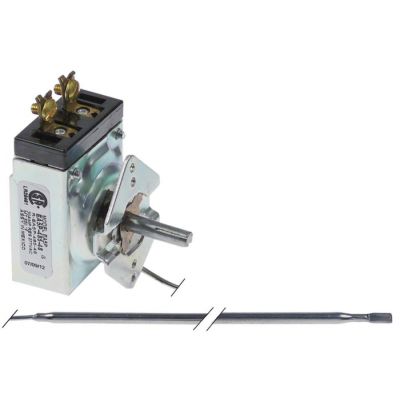 Termostat 200-550°F (93-287°C), contact 30 A, senzor ø 4,6x290 mm, fir capilar L 1200 mm - 390835