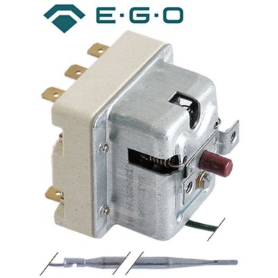 Termostat de siguranta 355°C, 3 contacte 3 NC, 20 A, sonda ø 4 x 120 mm, capilar 1890 mm - 390836