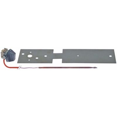 bi-metal thermostat t.max. 250°C temperature range 100-250°C 1-pole 1NO probe ø 4mm