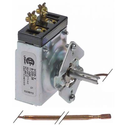 thermostat t.max. 232,2°C 1-pole 1NO 30A probe ø 5mm probe L 280mm capillary pipe 900mm