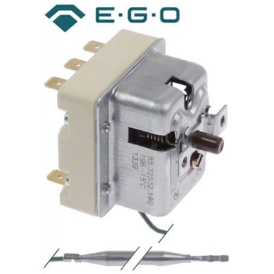 thermostat 196°C 3-pole 3NC probe ø 6mm probe length 87mm capillary pipe length 890mm