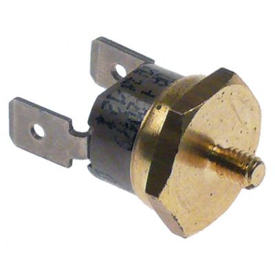 bi-metal thermostat switch-off temp. 120°C 1NC 1-pole 10A 250V connection F6,3 M4