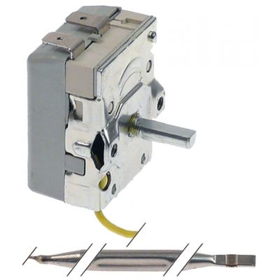 Termostat 30-90 °C, contact 16 A, senzor ø 6x 95 mm, lungime capilar L 1550 mm - 390980