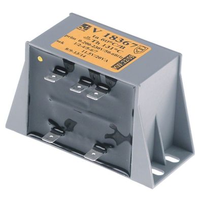 transformer primary 200-230V secondary 11.5V 20VA 50/60Hz temperature restriction 131°C