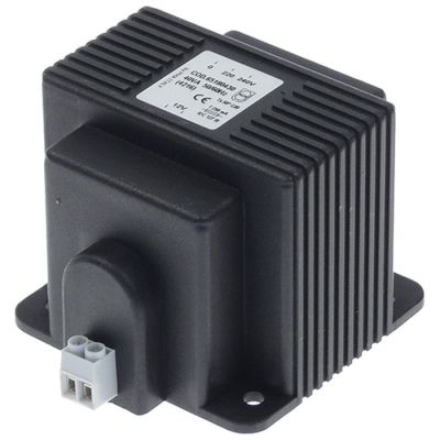 transformer primary 230VAC secondary 12VAC 40 VA secondary 3,2 A H 63 mm L 75 mm W 78 mm