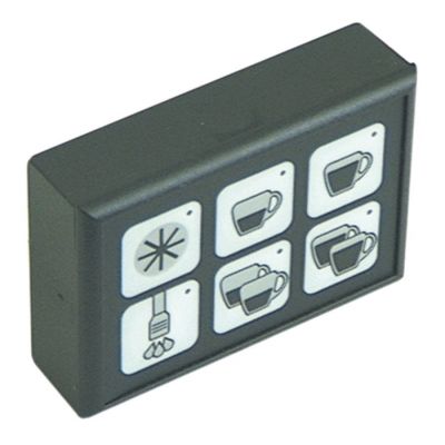 Tastatura cu 6 butoane, L 88 x 60 mm - 400227