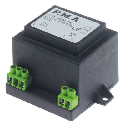 transformer primary 230V secondary 9V 16VA secondary 1,7A connection screw 50Hz