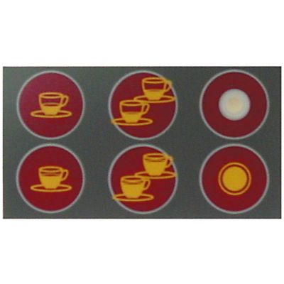 Folie tastatura cu 6 butoane - 401433