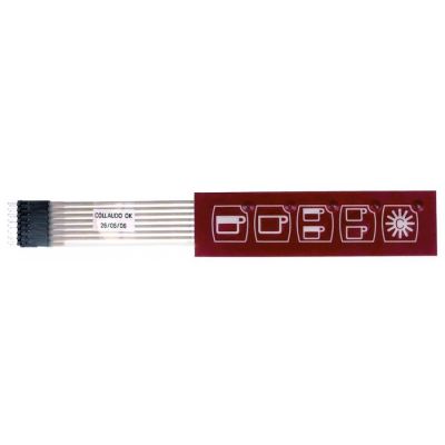 Tastatura membrana cu 5 butoane,105 x 27mm - 401725