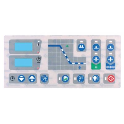 keypad foil L 250mm W 110mm horizontal
