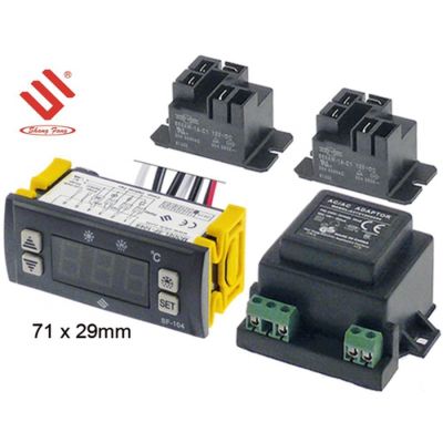electronic controller SHANGFANG type  71x29mm 230V voltage AC NTC relay outputs 3 NO-30A NO-30A
