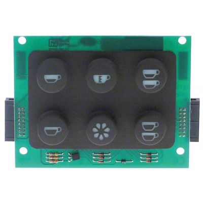 control PCB L 117mm W 90mm with keys buttons 6