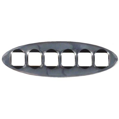 front foil L 132mm W 42mm chrome-plated for keypad