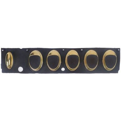 buttons strip mounting pos. left buttons 6 L 205mm W 42mm gold suitable for FAEMA for E92 ELITE
