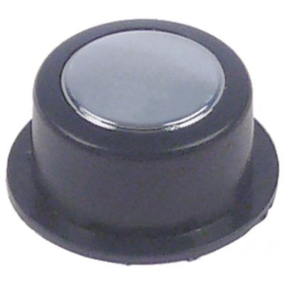 push button dark blue/chrome suitable for FAEMA