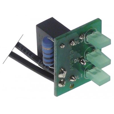 PCB E92 S cable length 110 mm green LED triple