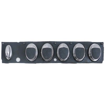 buttons strip mounting pos. left buttons 6 L 205mm W 42mm silver suitable for FAEMA for E92 A