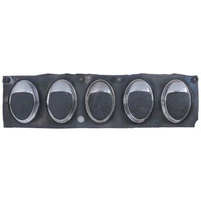 buttons strip mounting pos. centre buttons 5 L 163mm W 42mm silver suitable for FAEMA for E92 A