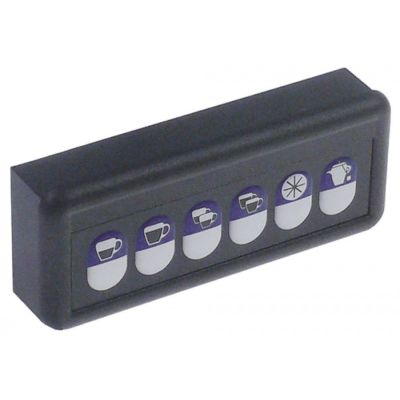 Tastatura cu 6 butoane, L 120 x 50 mm, GICAR 9.9.08.82G - 402666