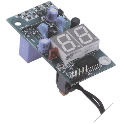 PCB thermometer L 68mm W 33mm cable length 2000mm 230V with probe voltage AC