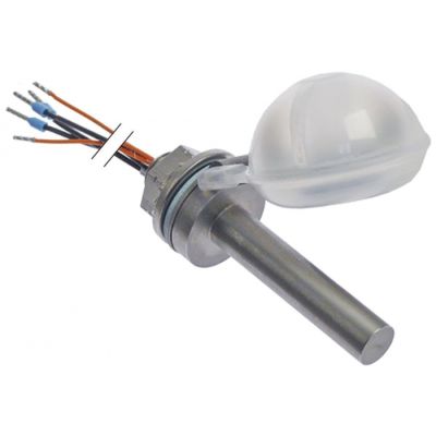 float switch thread 1/4" 1CO ø 12mm L 65mm mounting ø 16mm 24V 0,5A cable cable length 100mm
