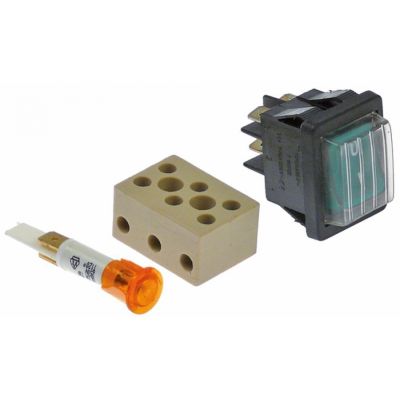 spare parts kit for hot cupboard rocker switch screw clamp indicator light