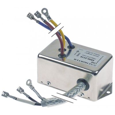 line filter type 5500.2318 FMBB-3FPC-2020 250 V 50/60Hz conductor 2 connection male faston 6,3mm - 403350
