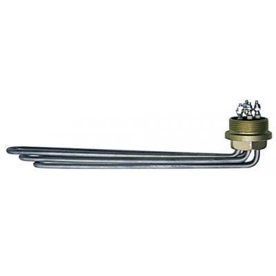 Rezistenta 4000 W, 230/380 V, cu 3 circuite, filet 1½" (48 mm), L 315 mm - 415186