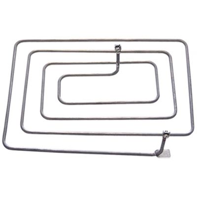 heating element 2000W 400V L 340mm W 250mm H 80mm tube ø 6,5mm mounting pos. outer