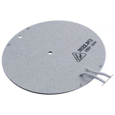 hot plate 90W 230V heating circuits 1 ø 120mm connection Faston 6,3mm cable length 450mm H 2mm