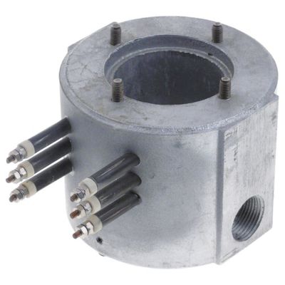 flow heater 1500W 230V ø 75mm H 142mm connection male faston 6,3mm