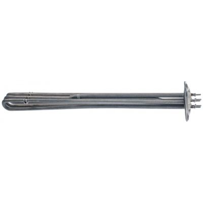 Rezistenta 9000W, 230V, flansa ø 47,5 mm, cu 3 circuite, terminali cu filet M4, L 440 mm, Öztiryakiler - 417529
