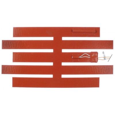 foil heating element L 450mm W 238mm 1000W 230V silicone cable length 2000mm thickness 1mm - 420273