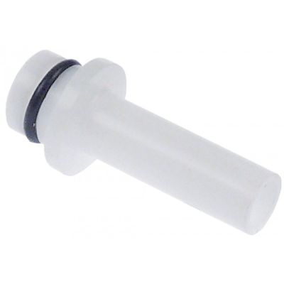 connecting fitting connection 1/4" 10mm John Guest post-mix SHURFLO gas inlet plastic white - 440509