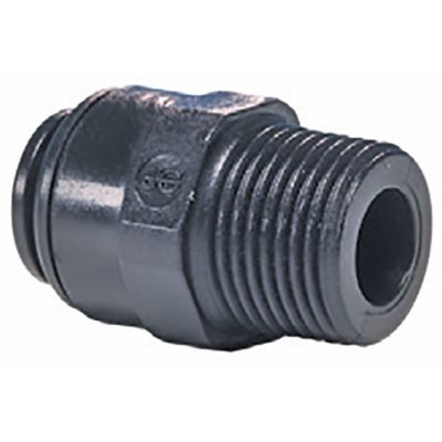 push-in fitting John Guest straight thread 3/8" BSPT pipe connection ø10mm - 440554