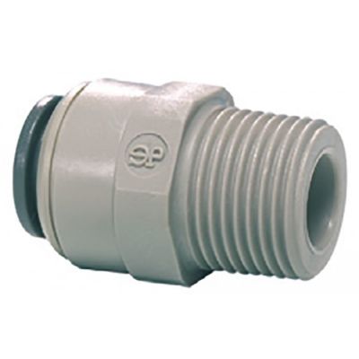push-in fitting John Guest straight thread 1/4" BSPT pipe connection 3/8" - 440557
