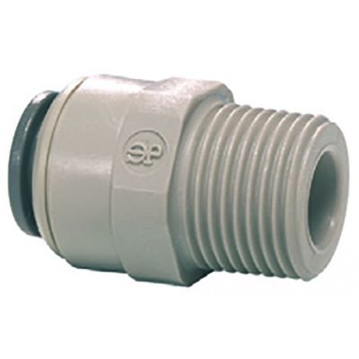 push-in fitting John Guest straight thread 3/8" NPTF pipe connection 1/4" - 440570