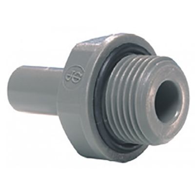 push-in fitting John Guest straight thread 1/4" BSP stub ø 3/8" - 440621