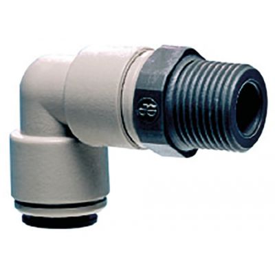 push-in fitting John Guest angled thread 3/8" BSPT pipe connection 5/16" - 440642